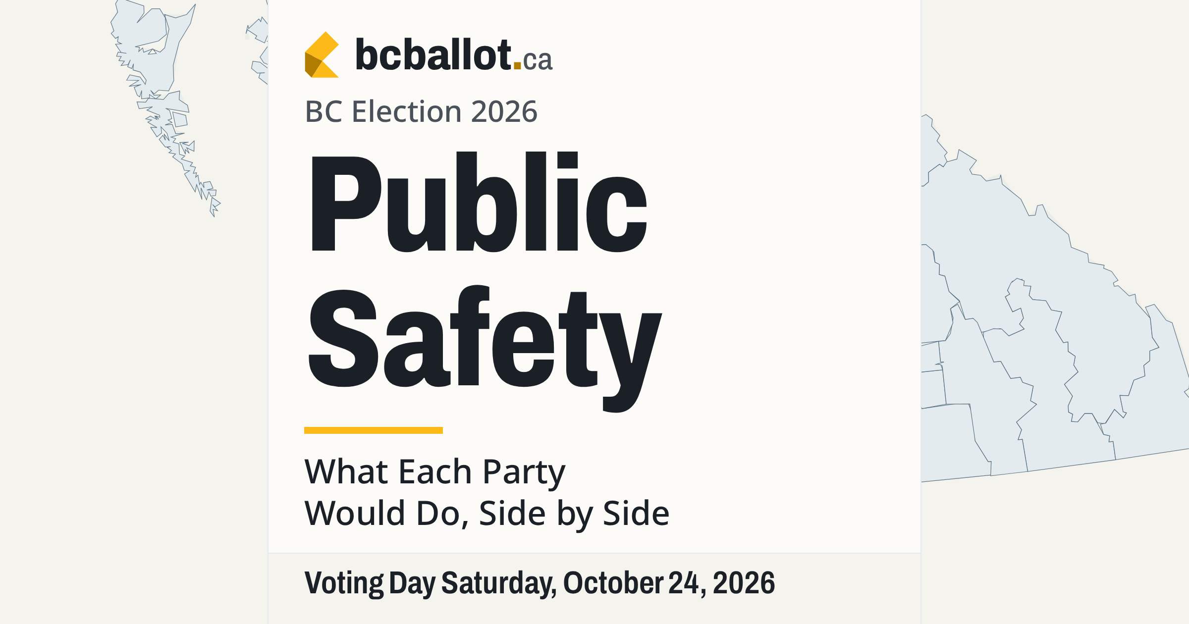 Safety First Pdf Crime and public safety: Where each BC party stands, 2026