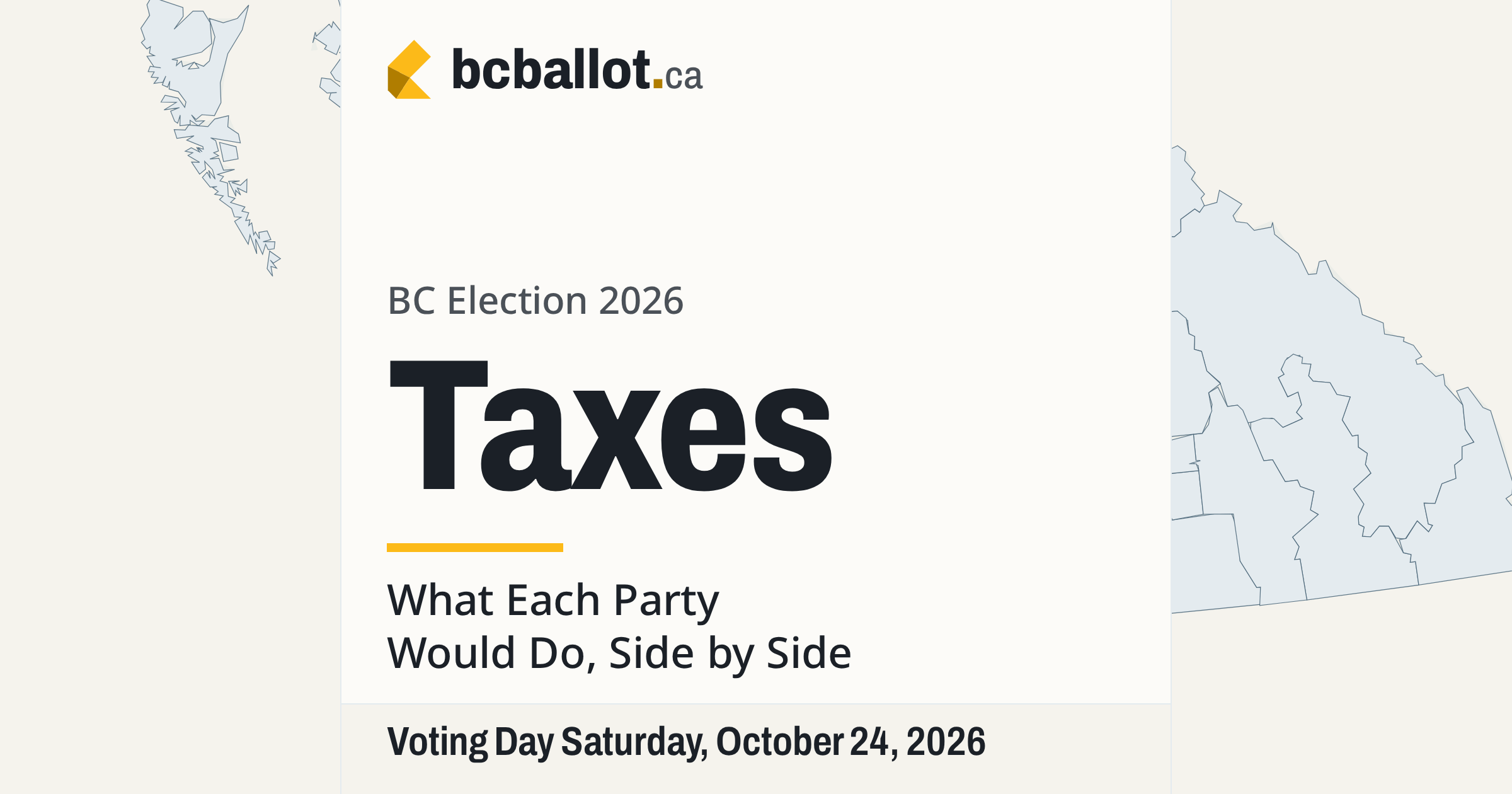 BC tax brackets 2026 and what each party would change