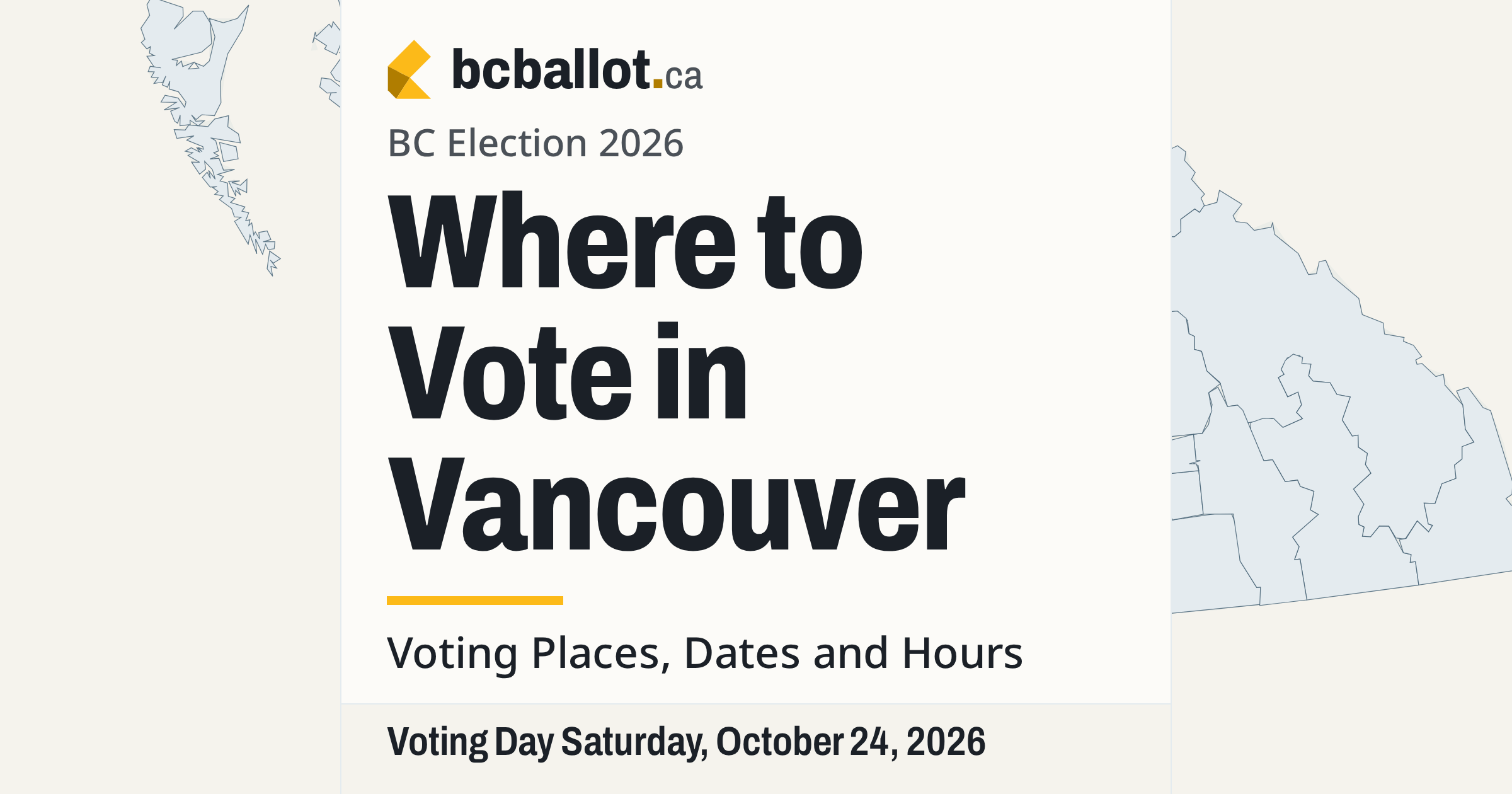 Where to vote in Vancouver · BC Ballot