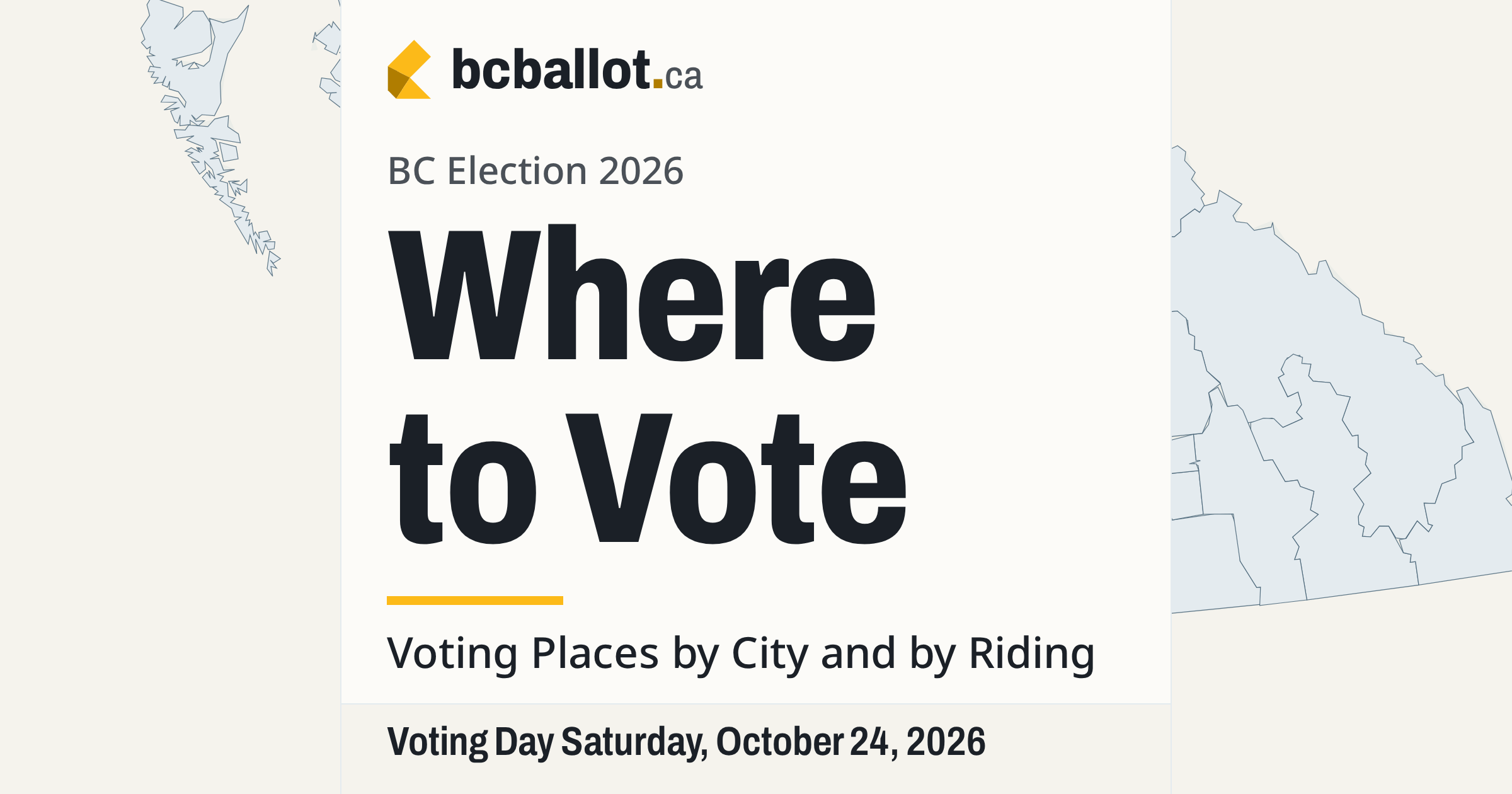 Where to vote in BC · BC Ballot